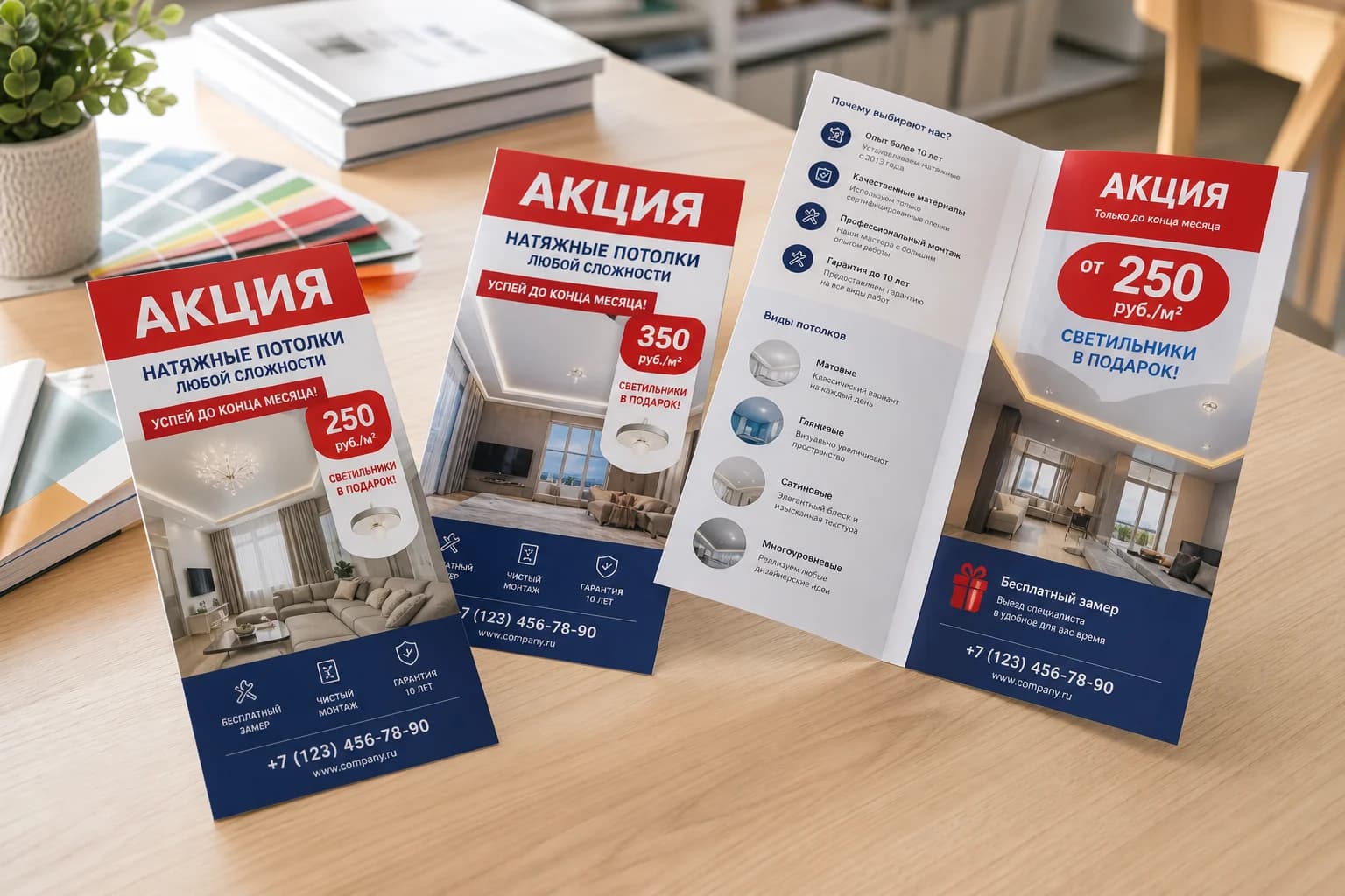 Печать листовок, буклетов и брошюр